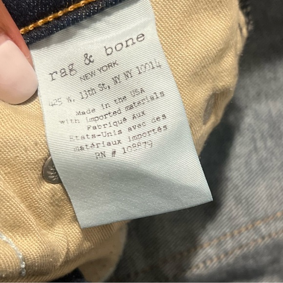 Rag and Bone Capri Dark wash Jeans size 26 great condition - Picture 6 of 11